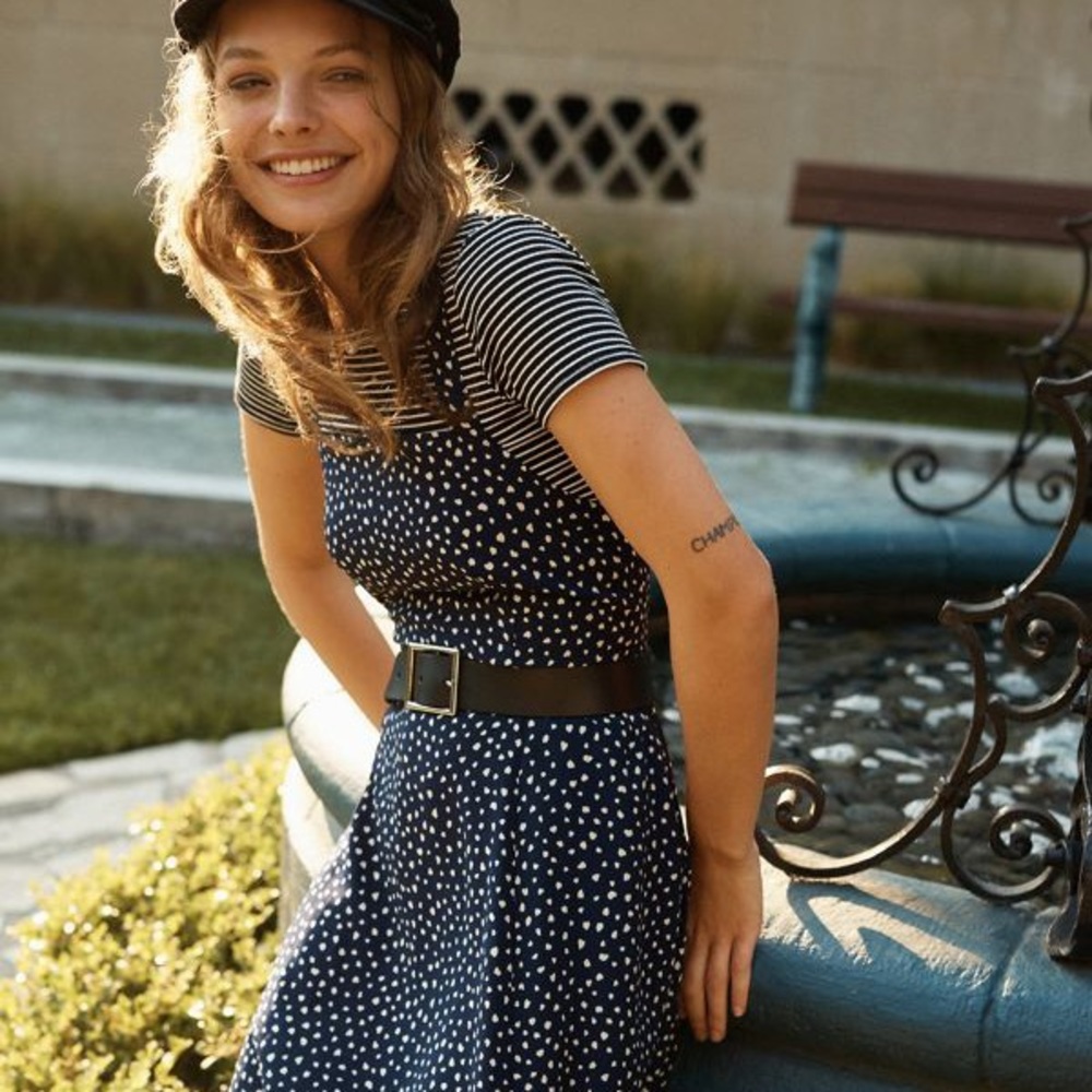 Kimchi blue square neck printed dress